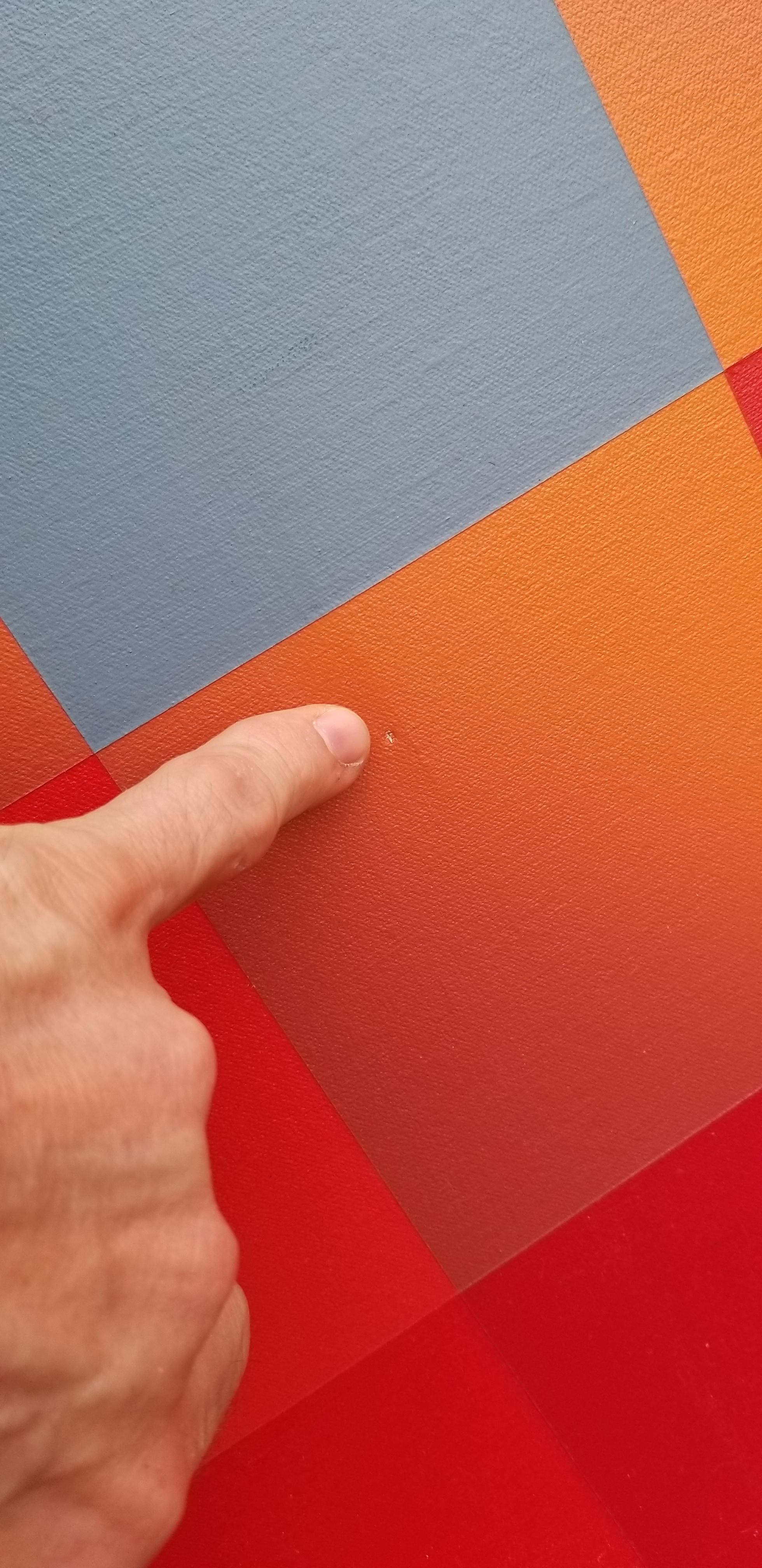 Richard Gubernick Hard Edge Painting on Canvas 1971 For Sale 4