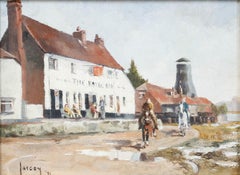 Richard Joicey (1925-1994) - Framed Oil, The Royal Oak and Mill, Langstone