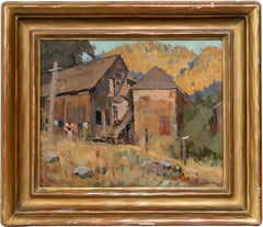 Richard Langtry Partington (1868 - 1929) Paysage encadré signé de Californie