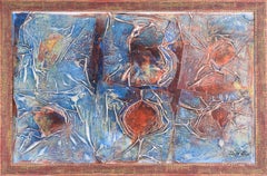 Ripples in Space - Composition abstraite peinture à l'huile originale