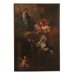 Risen Christ appears to a Saint, Oil on Canvas, 17th Century