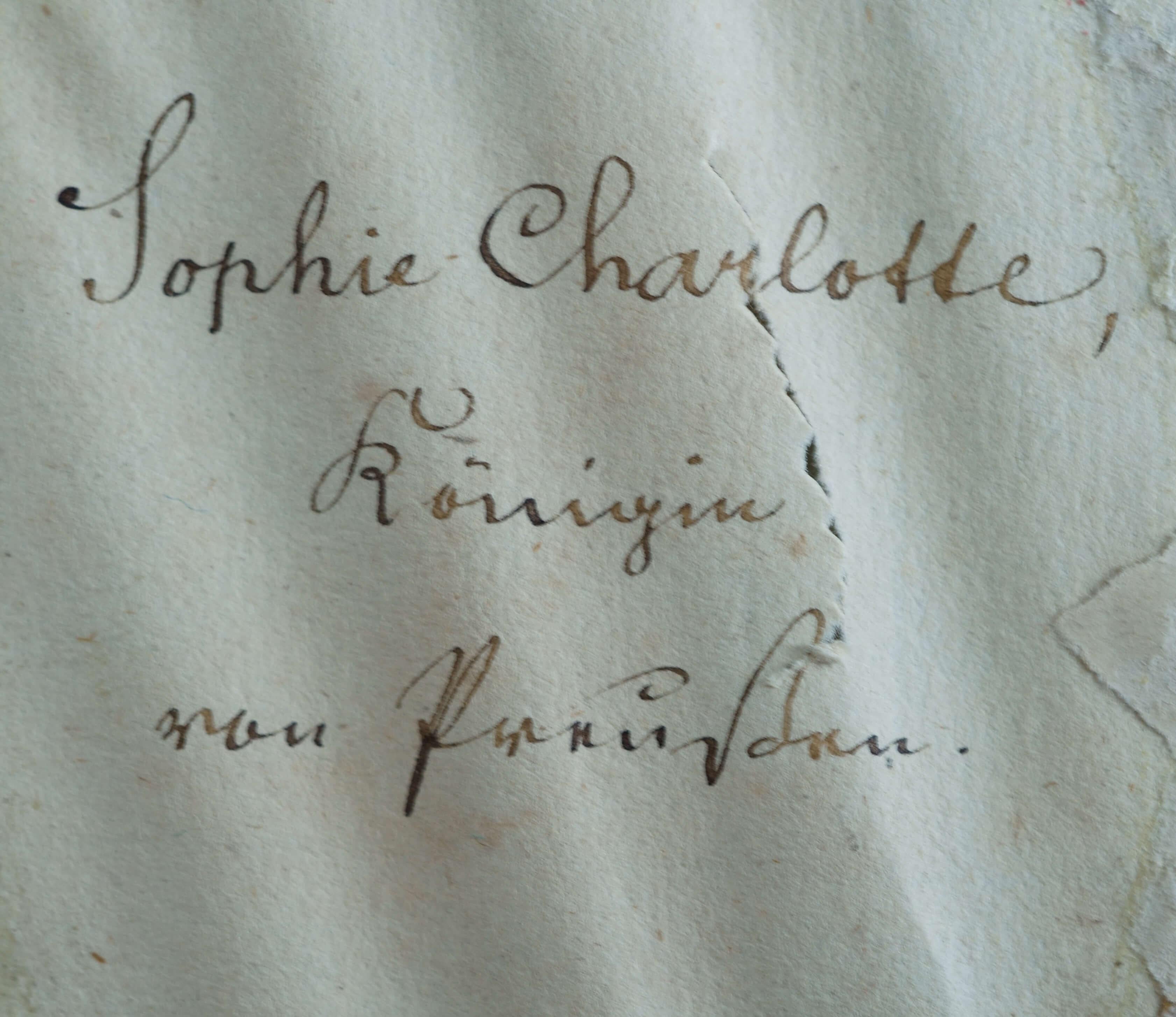 Porträt der Kaiserin Sophie-Charlotte von Preußen Miniatur-Bronzerahmen (Französische Schule), Painting, von Unknown
