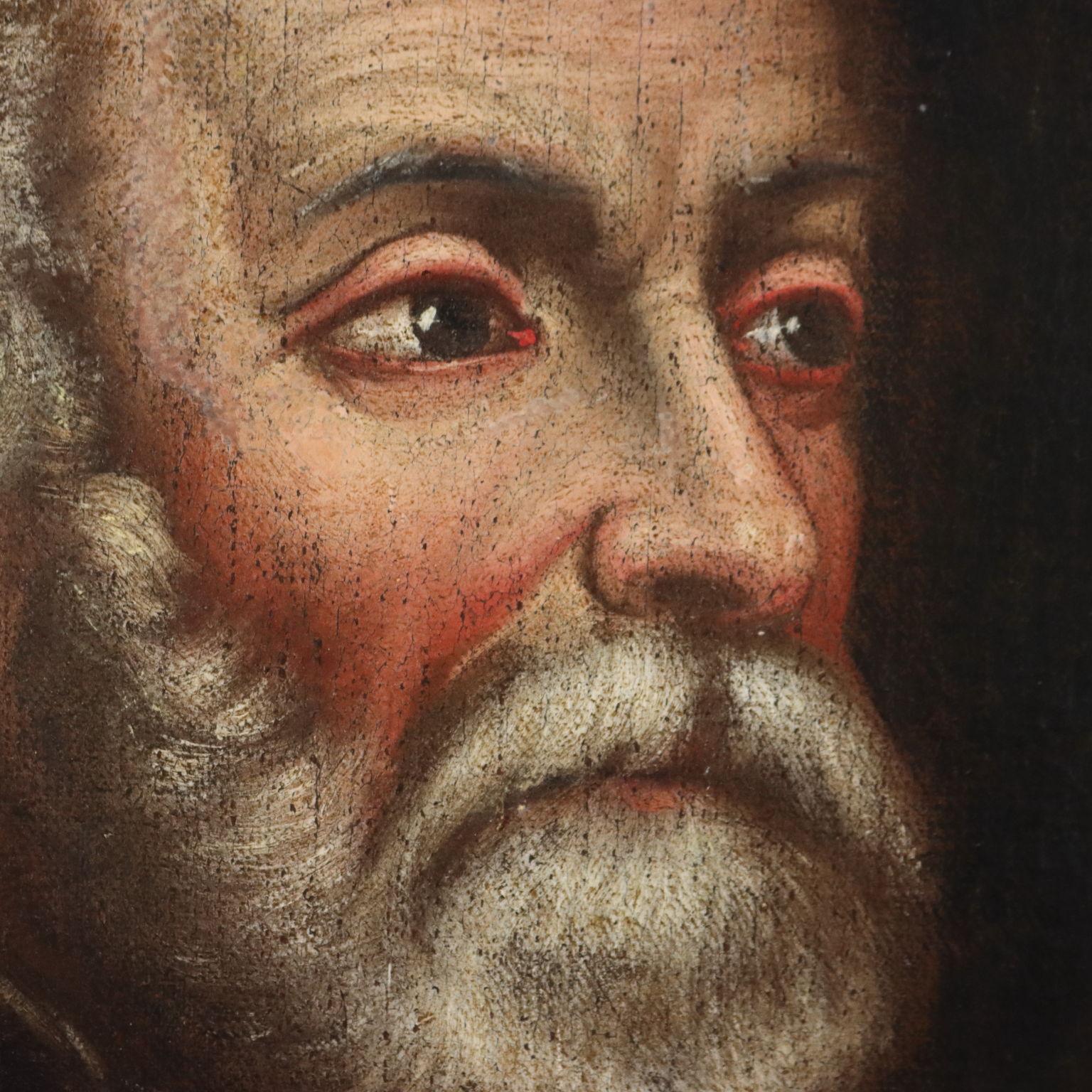 Ritratto di Nobile XVII Secolo - Painting Altro stile artistico di Unknown