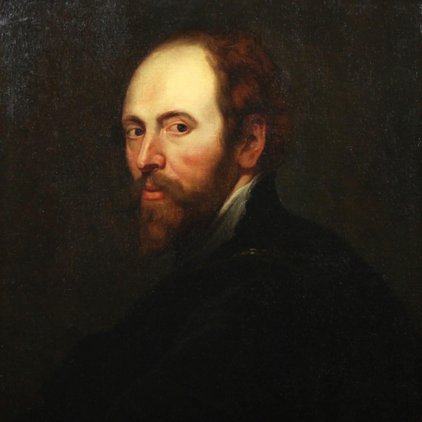 PORTRAIT OF PIETER PAUL RUBENS - Painting by Unknown