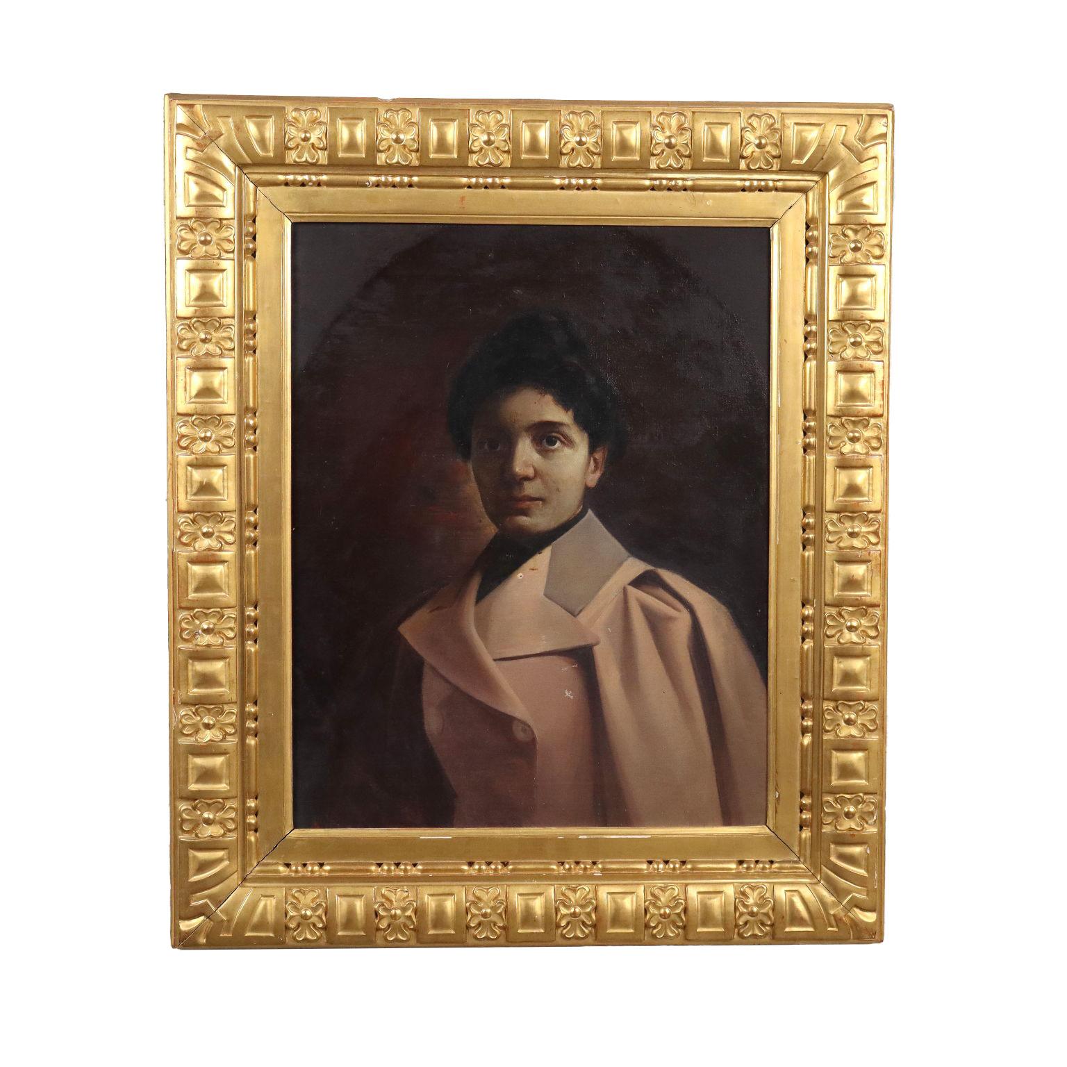 Unknown Portrait Painting - Ritratto Femminile di Inizio '900
