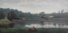 River Landscape Sketch, 19th Century  Jean-Baptiste-Camille Corot (1796-1875)