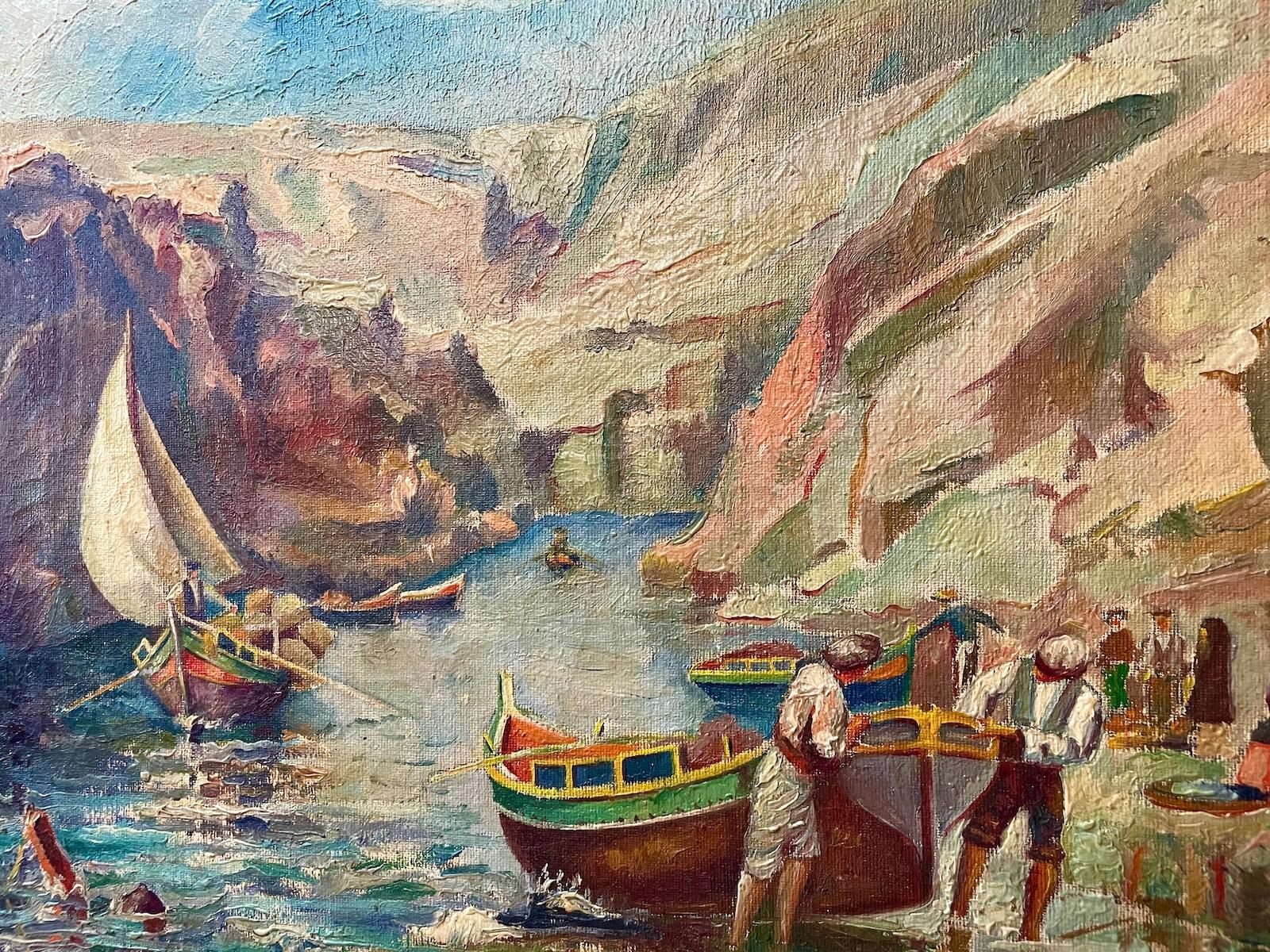 Flusspassage in der Levante – Painting von Unknown