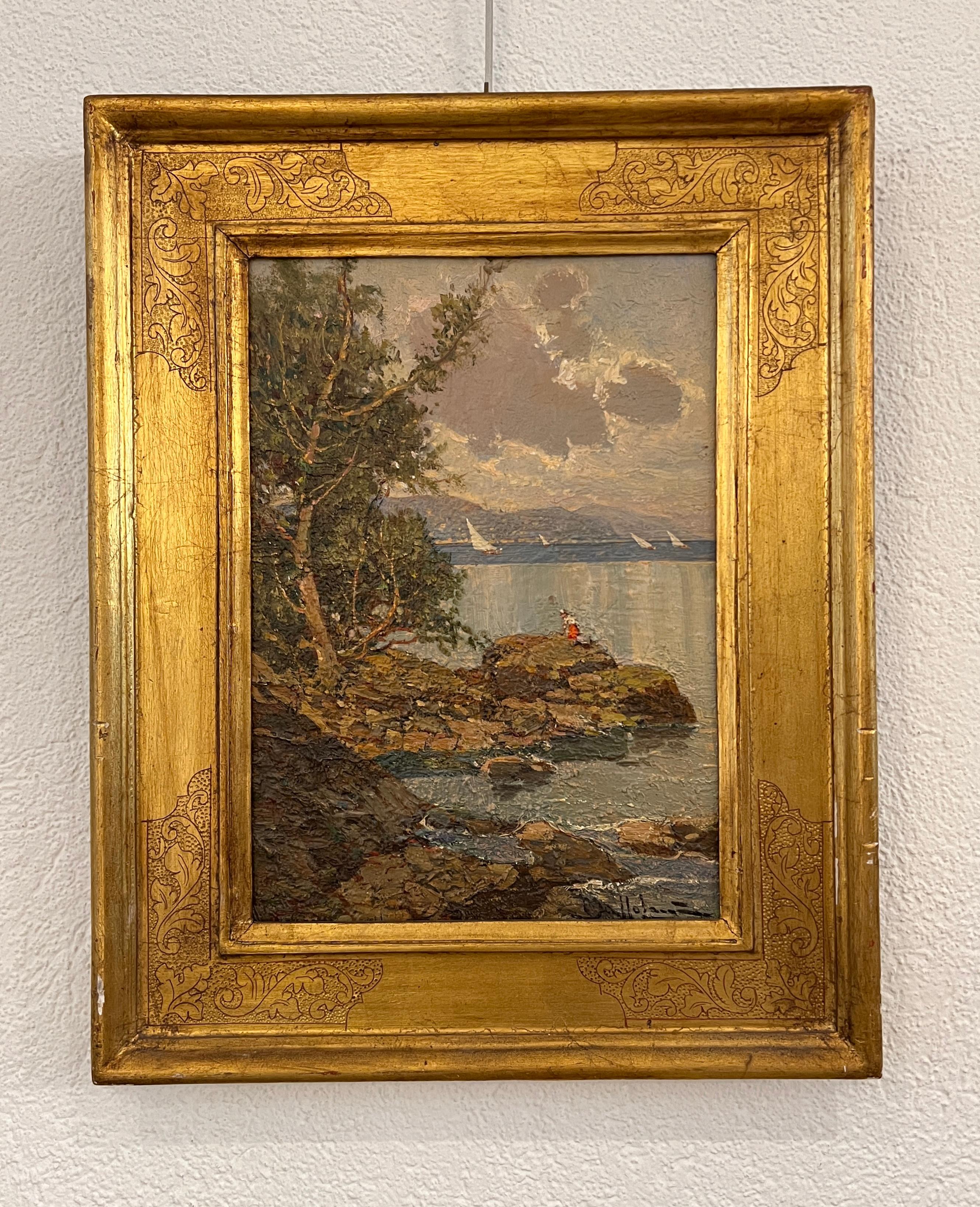 Riviera di Santa Margarita – Painting von Unknown