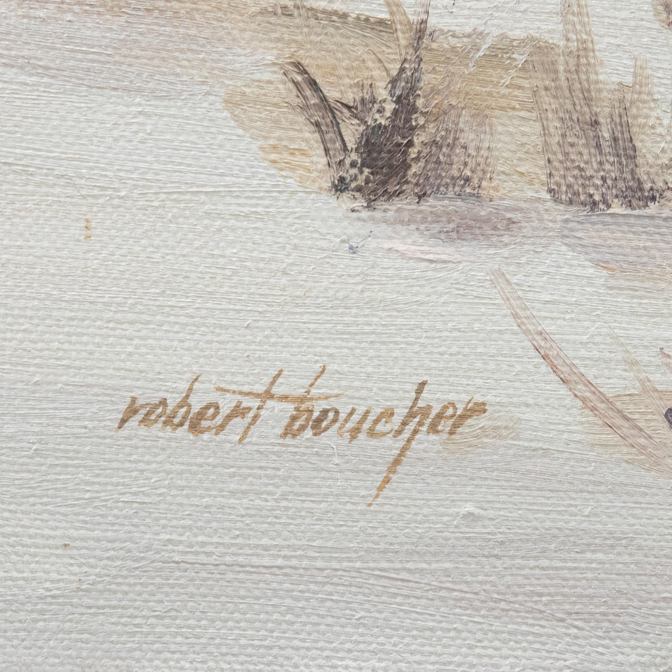 Robert Boucher (b.1942) - 20th Century Oil, River in Winter For Sale 2