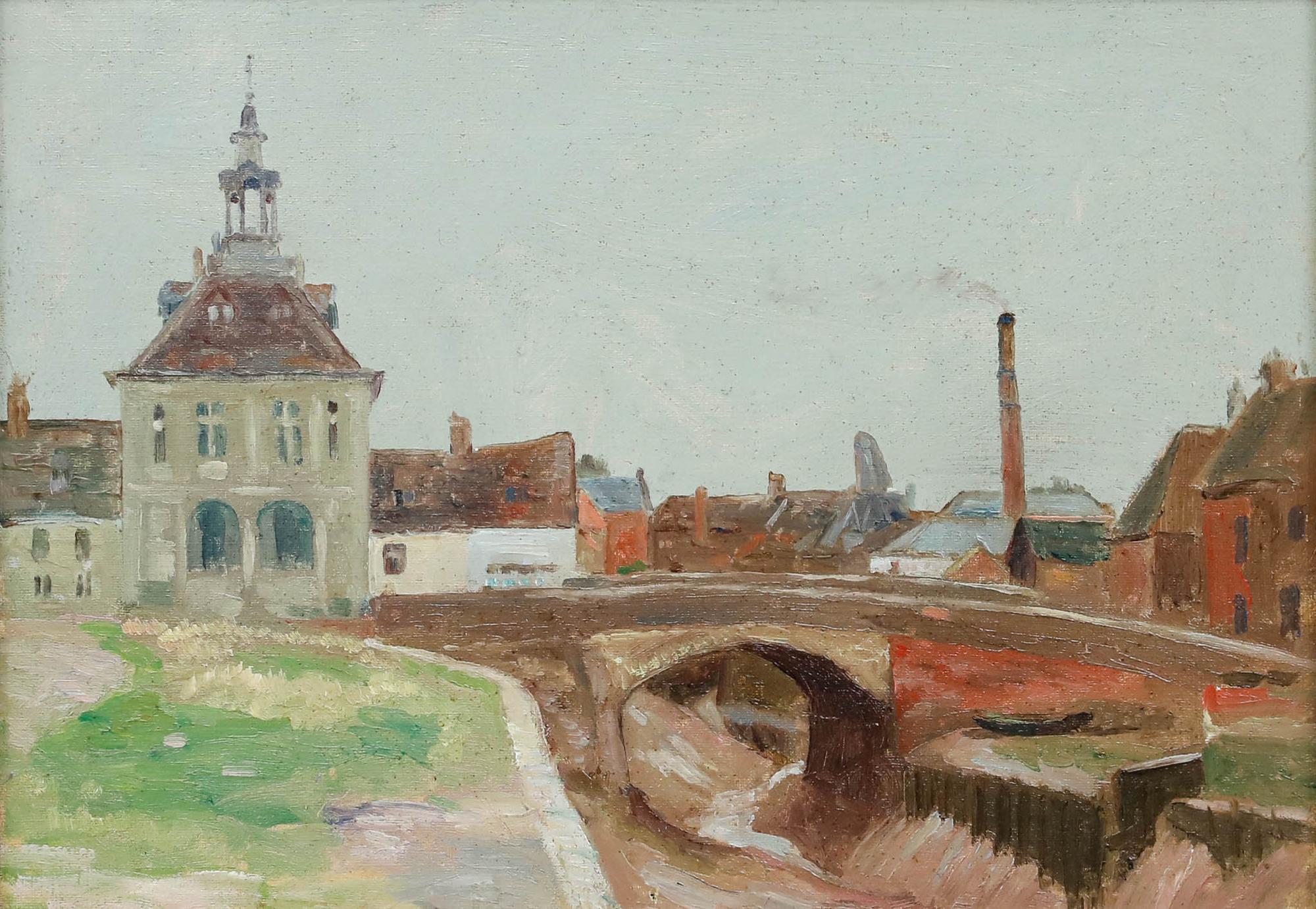 Robert Kirkland Jamieson (1880-1950) - Anfang des 20. Jahrhunderts Öl, Städtische Szenerie – Painting von Unknown