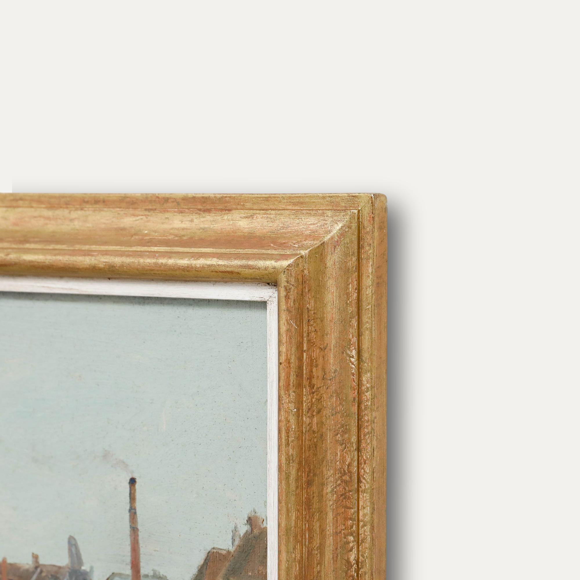Robert Kirkland Jamieson (1880-1950) - Anfang des 20. Jahrhunderts Öl, Städtische Szenerie im Angebot 1