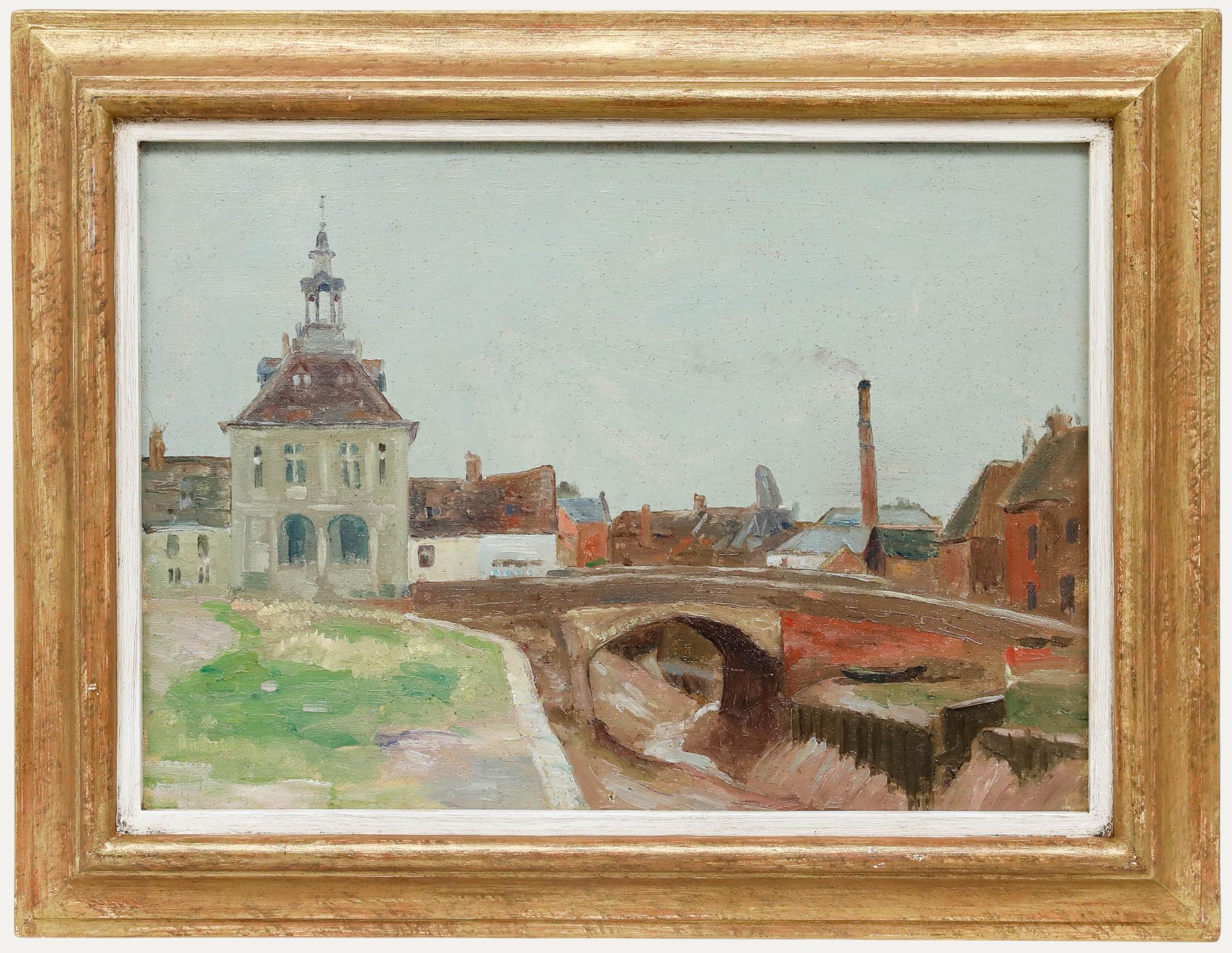 Robert Kirkland Jamieson (1880-1950) - Anfang des 20. Jahrhunderts Öl, Städtische Szenerie