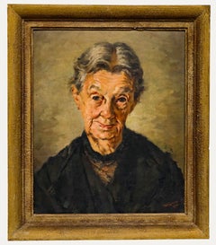 Robert Kuven (1901-1983)  - 1946 Oil, Portrait of Luise Stolz