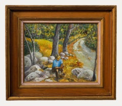 Robert Rander - 20th Century Oil, Mushroom Picking