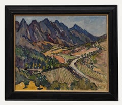 Robert Sydney Rendle Wood (1895-1987) - Mediados del siglo XX Óleo, Colinas alpinas