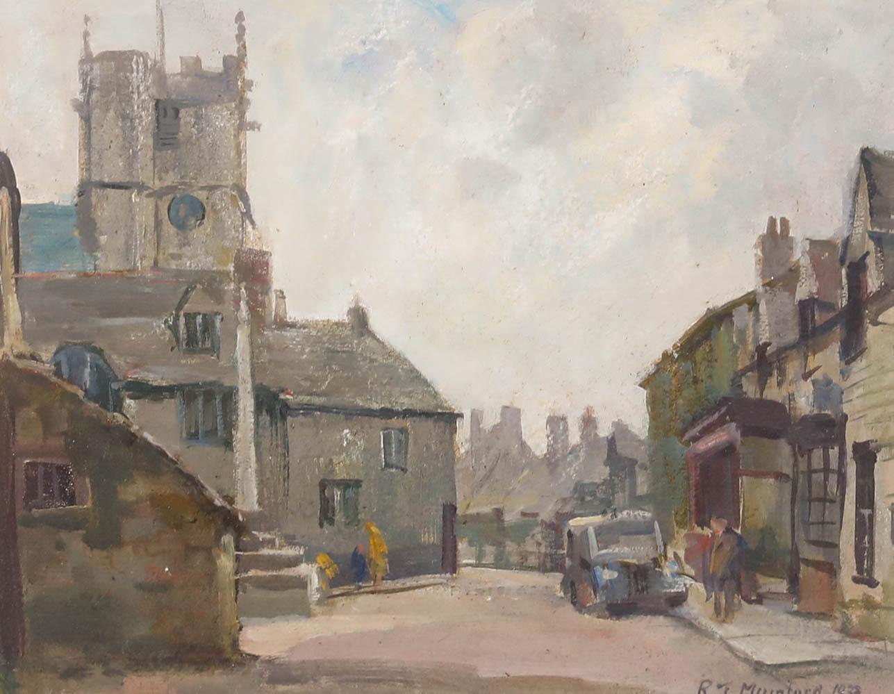 Robert T. Mumford (1895-1939) - 1938 Oil, Northern Street Scene - Painting by Unknown