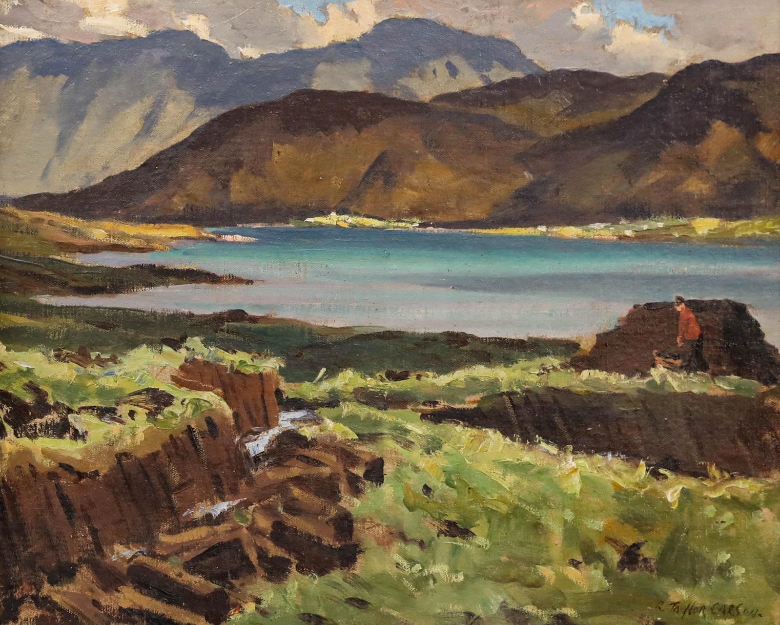 Robert Taylor Carson (1919-2008) - Gerahmtes Öl, Mulroy Bay, Grafschaft Donegal – Painting von Unknown