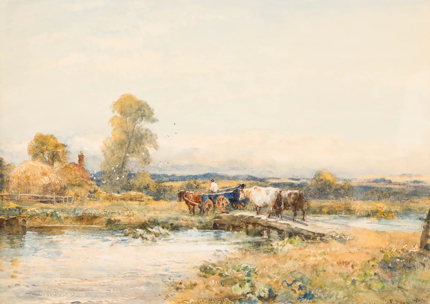 Robert Thorne Waite (1842-1935) – Ölgemälde, „Right To The Farm“, frühes 20. Jahrhundert – Painting von Unknown