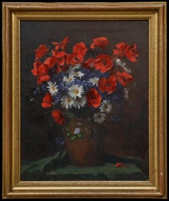 Robert Zartmann (1874-1954) - Mid 20th Century Oil, Poppies and Daisies