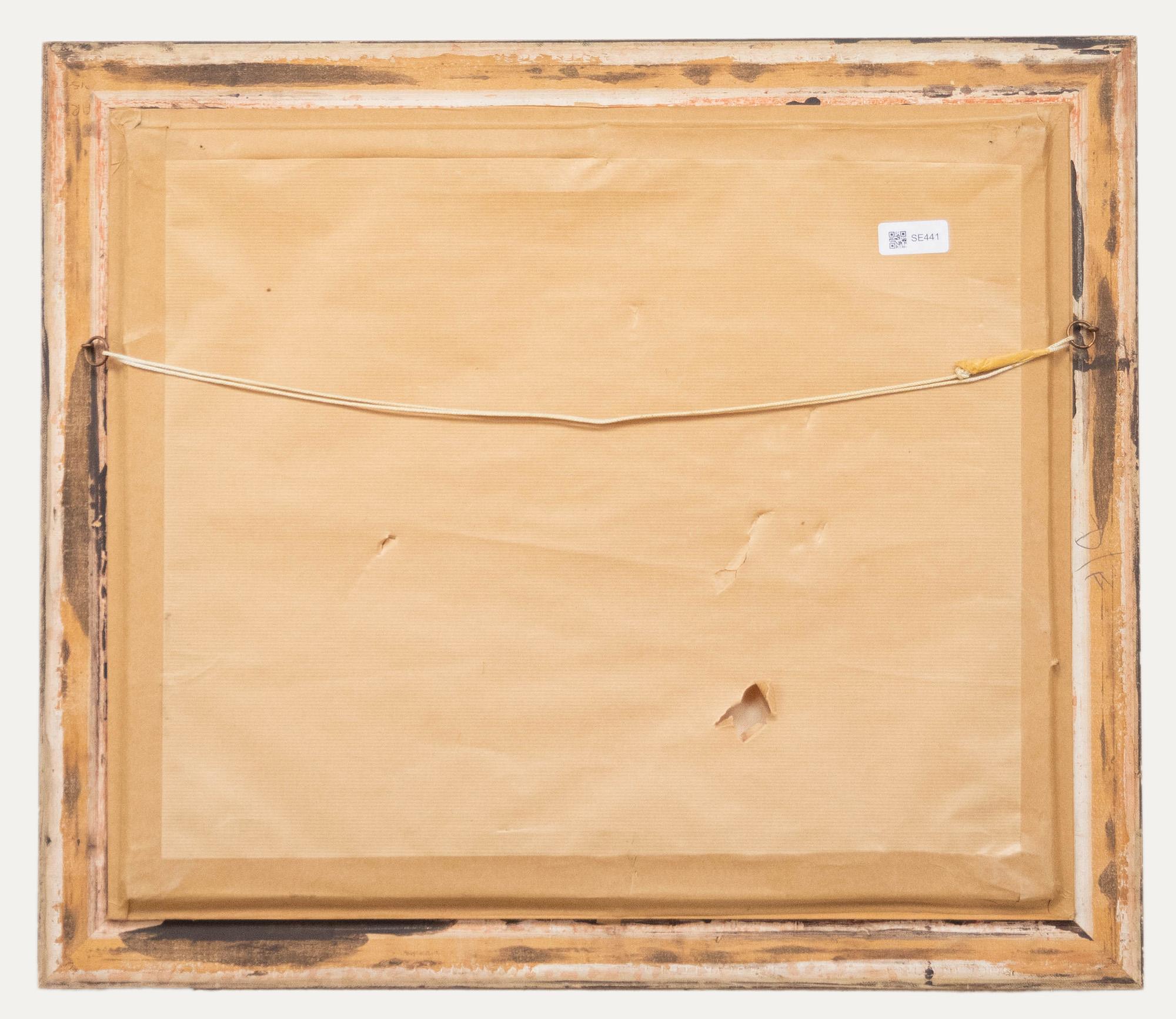 Robin Mackervoy – gerahmtes Ölgemälde des 20. Jahrhunderts, Pariser Nationalen Opernhauses (Beige), Landscape Painting, von Unknown