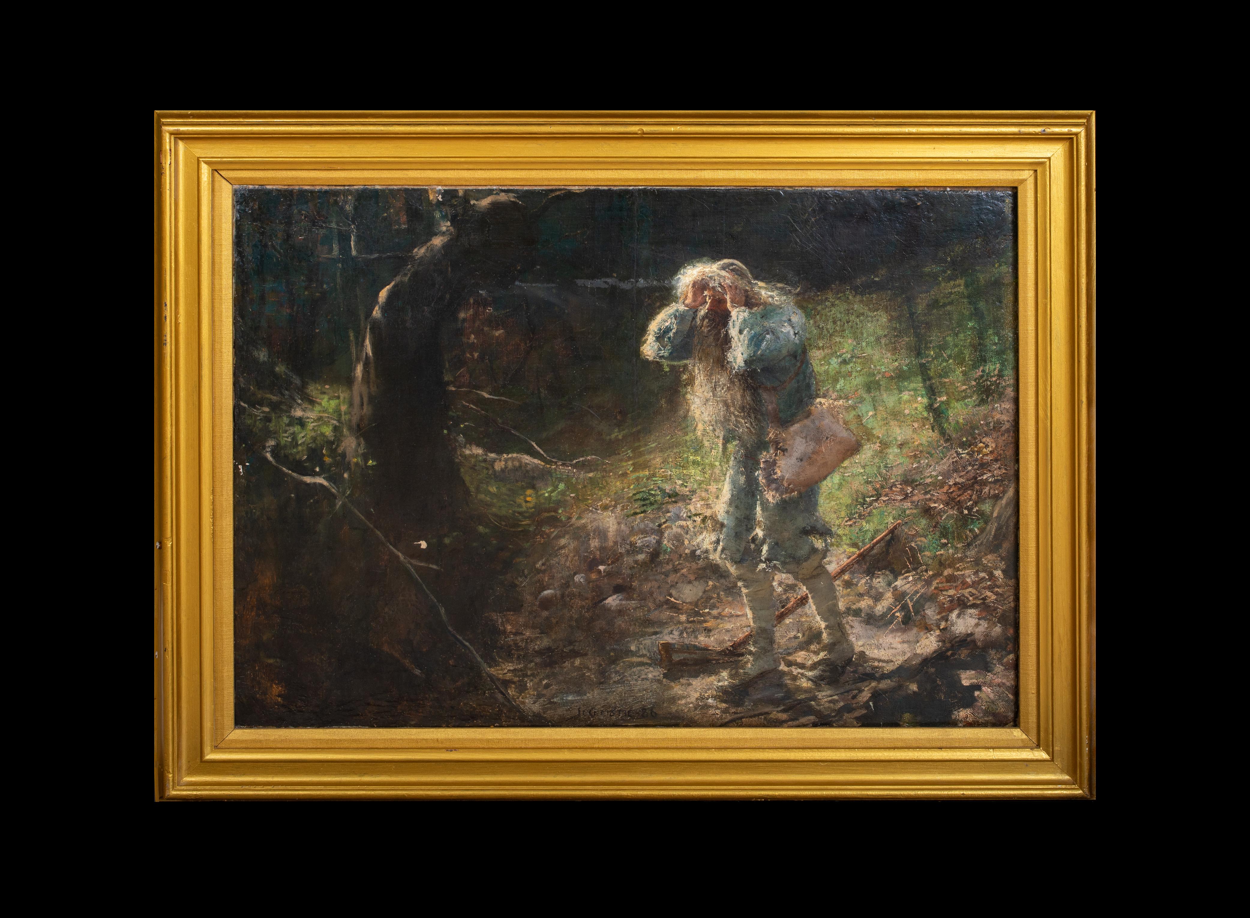 Robinson Crusoe, 19th century  by James Elder Christie (Scottish 1847-1914) - Painting by Unknown