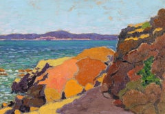Rochers sur la cote - Nabis School (1890-1896) Seascape Oil