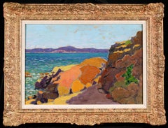 Rochers sur la cote - Nabis School (1890-1896) Seascape Oil