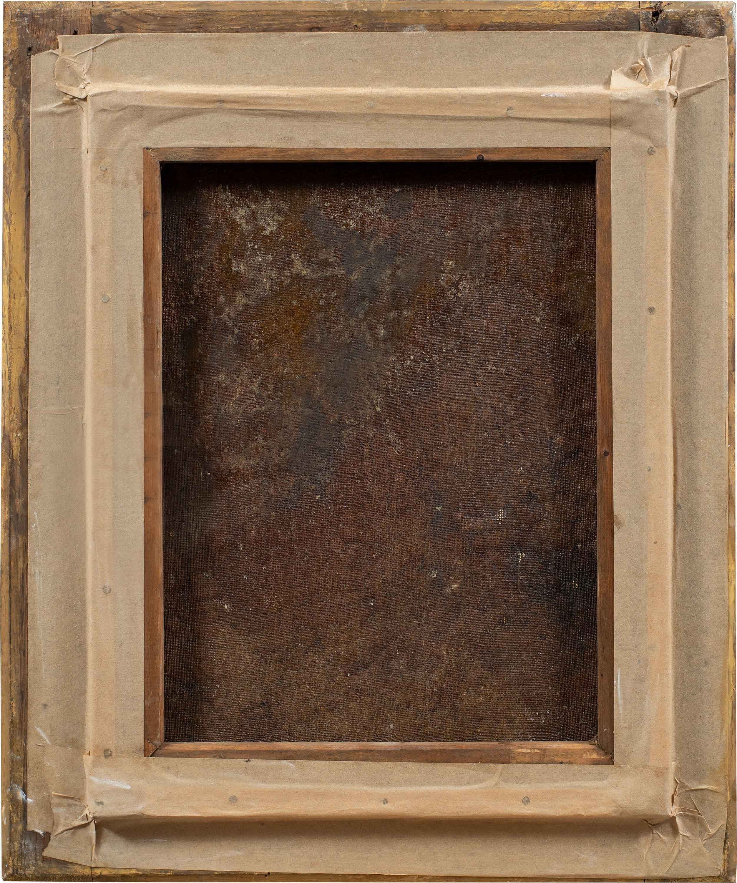 Rococò Pintor francés - Pintura de figuras del siglo XVIII - Perro flautista en venta 5