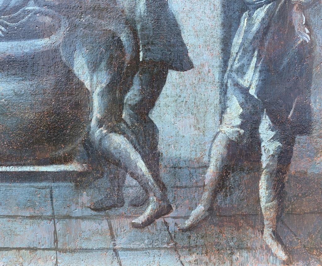 French painter - 18th century figure painting - Joseph thrown by his brothers For Sale 5
