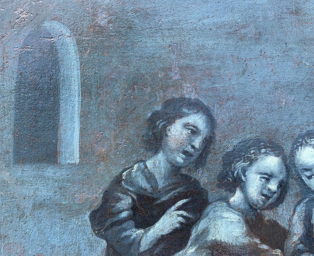 Rococò peintre français - peinture de figures du 18e siècle - Intérieur des frères Joseph  en vente 2