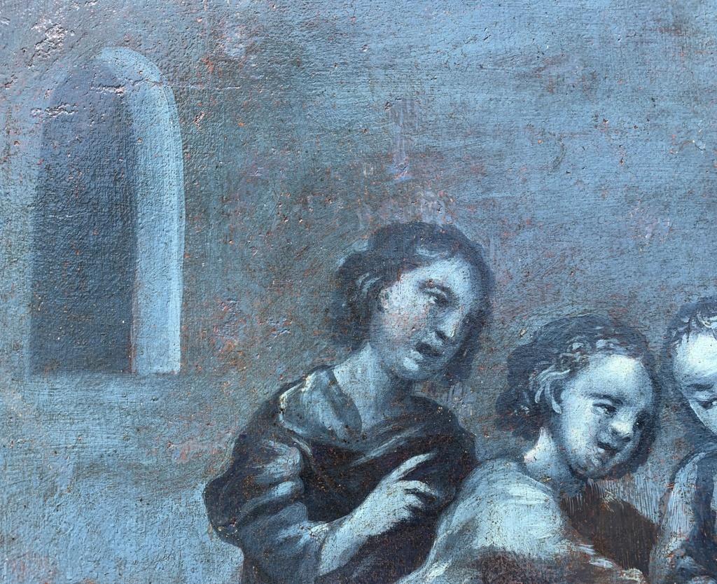 French painter - 18th century figure painting - Joseph thrown by his brothers For Sale 1