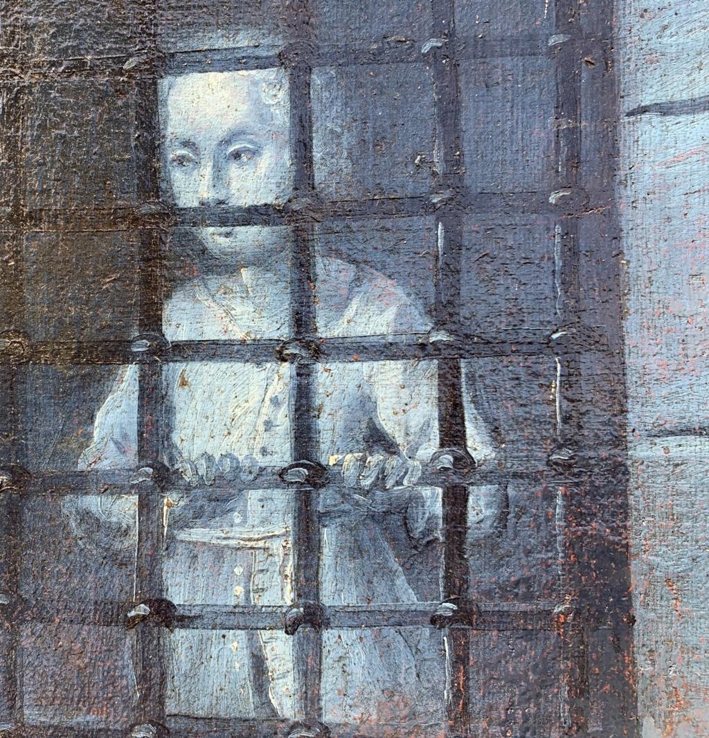 Rococò French painter - 18th century figure painting - Joseph Interior prisons  For Sale 2