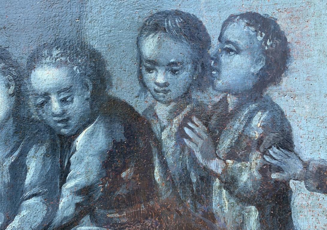 French painter - 18th century figure painting - Joseph thrown by his brothers For Sale 3