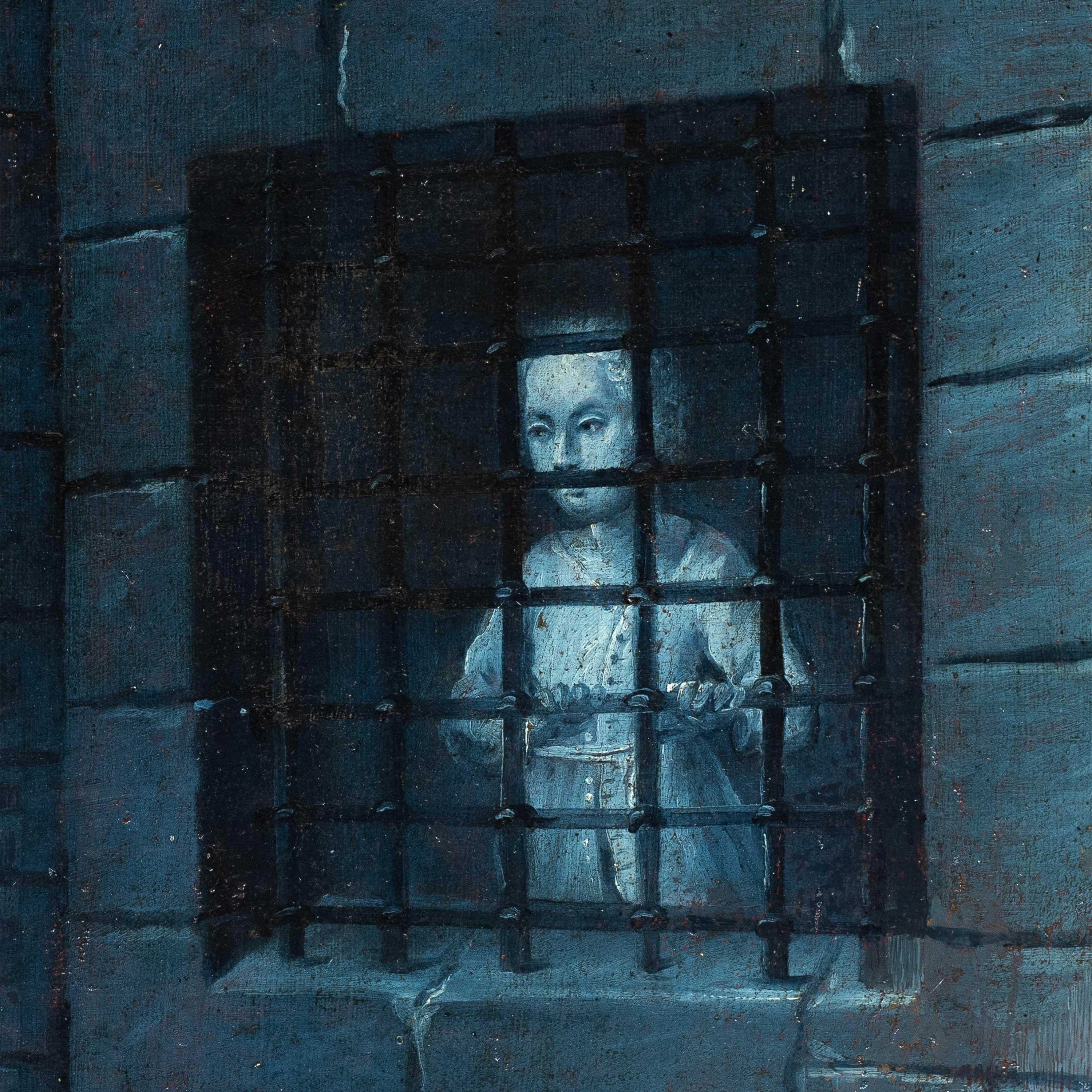 Rococò peintre français - peinture de figures du 18e siècle - Joseph en prison - Painting de Unknown