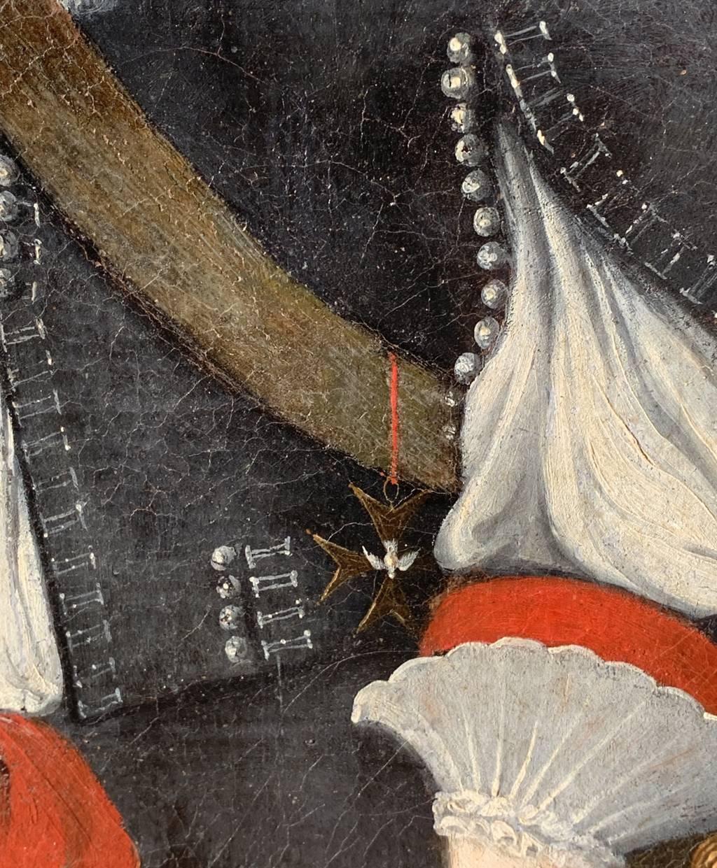 Rococò Pittore francese - Pittura di figura del XVIII secolo - Ritratto Luigi XV bambino in vendita 6