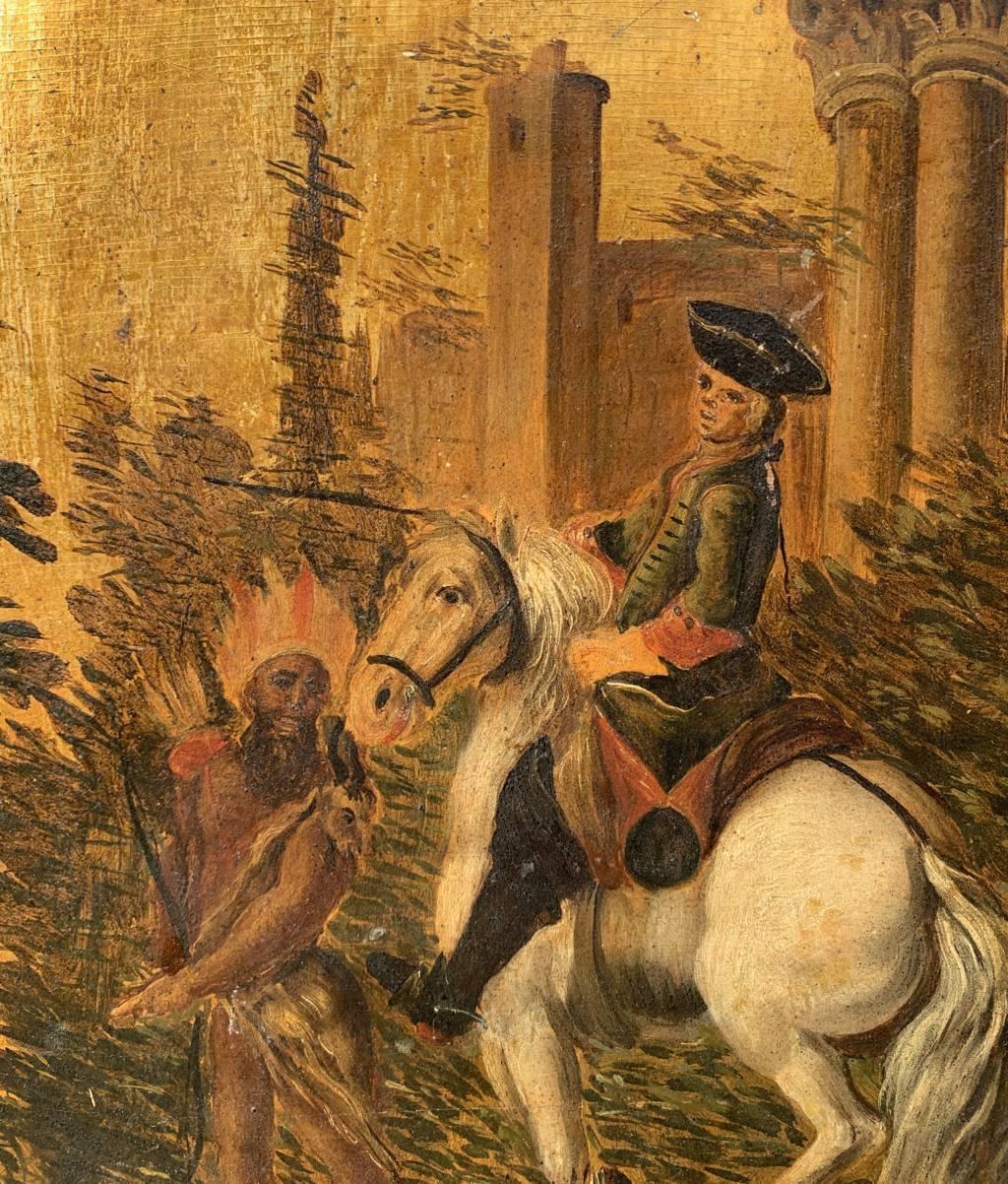 Pittore italiano rococò - Pittura di figura del 18/19° secolo - Allegoria americana 5