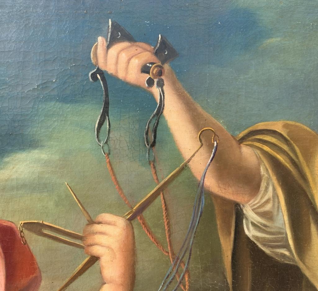 Rococò Peintre italien - 18-19ème siècle peinture de figures - Allégorie mythologique en vente 6