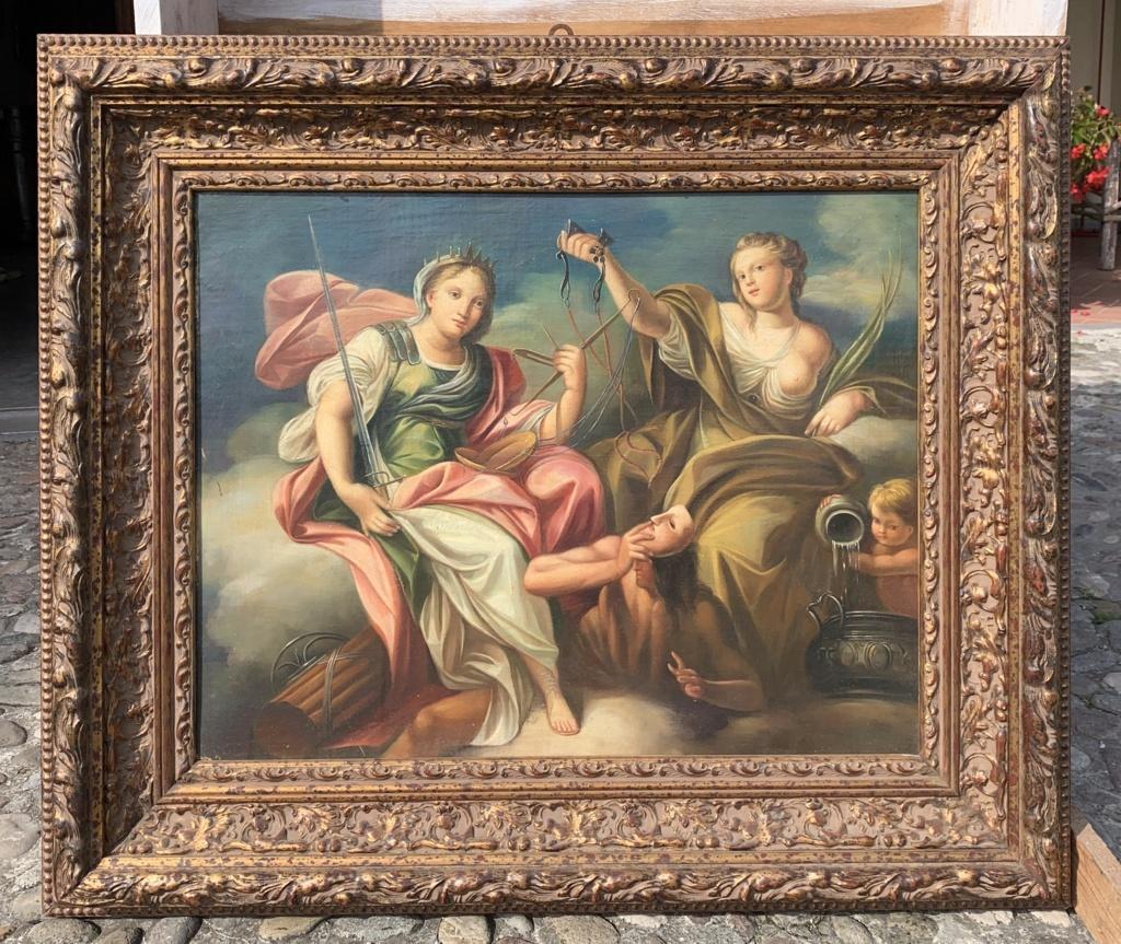 Rococò Peintre italien - 18-19ème siècle peinture de figures - Allégorie mythologique - Painting de Unknown