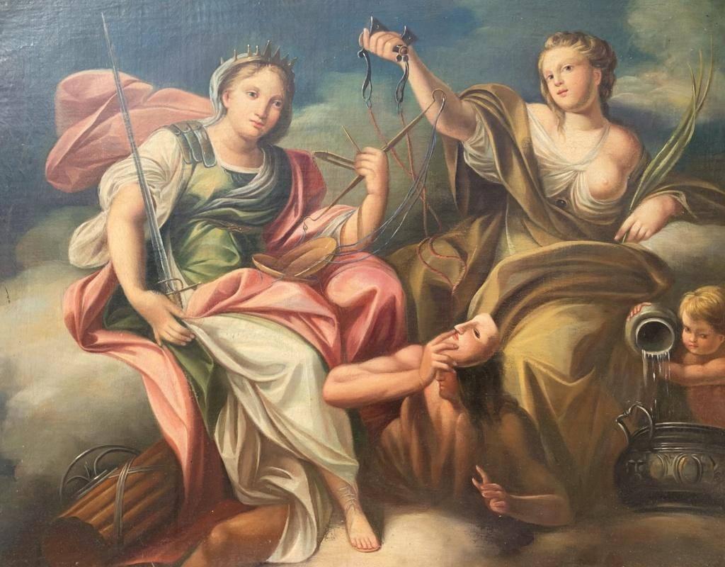 Rococò Pittore italiano - Pittura di figura del 18/19° secolo - Allegoria 1