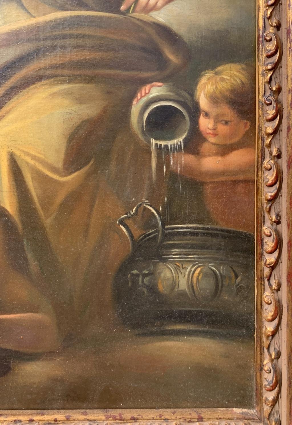Rococò Peintre italien - 18-19ème siècle peinture de figures - Allégorie mythologique en vente 2