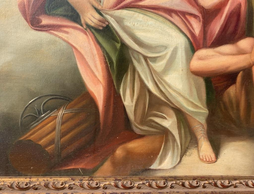 Rococò Peintre italien - 18-19ème siècle peinture de figures - Allégorie mythologique en vente 3