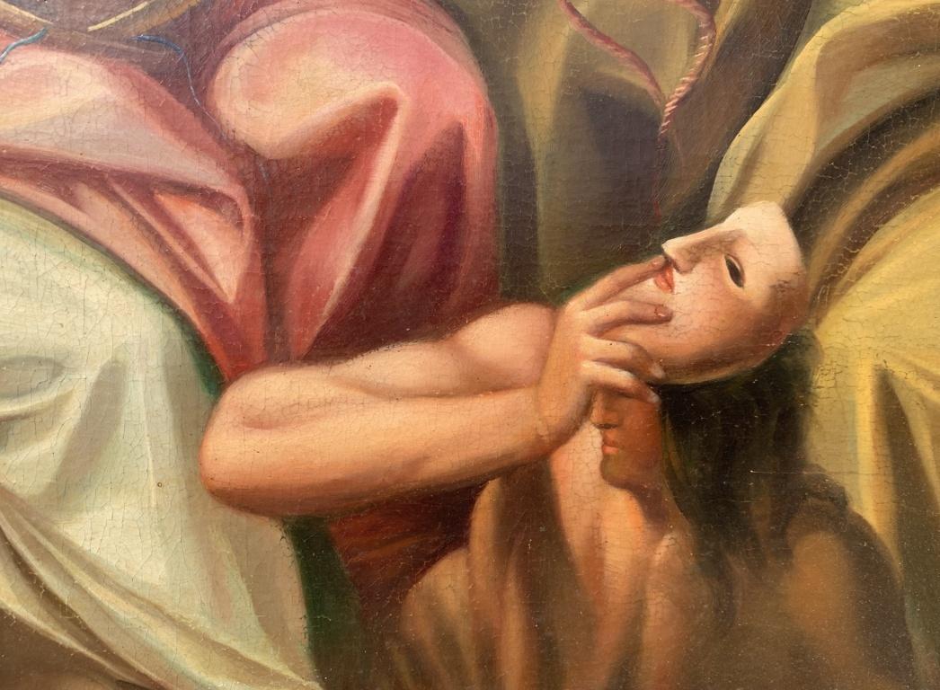 Rococò Peintre italien - 18-19ème siècle peinture de figures - Allégorie mythologique en vente 4