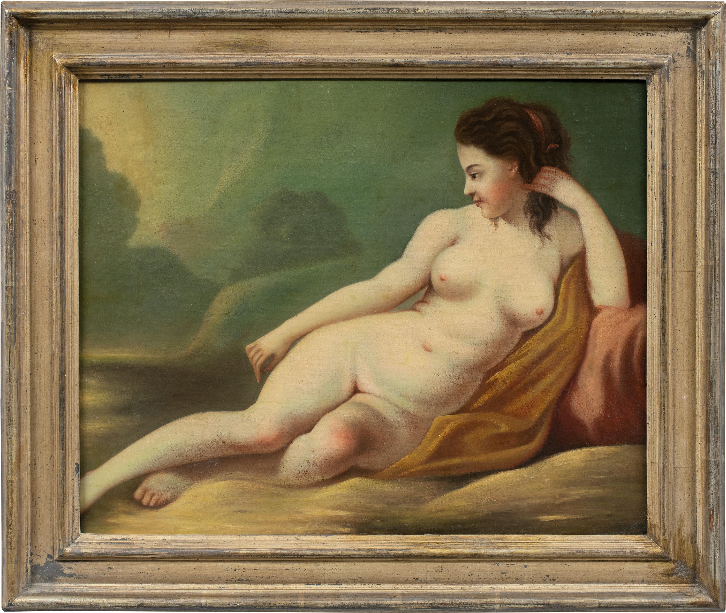 Rococò Italienischer Maler - 18/19. Jahrhundert Figurenmalerei - Weiblicher Akt