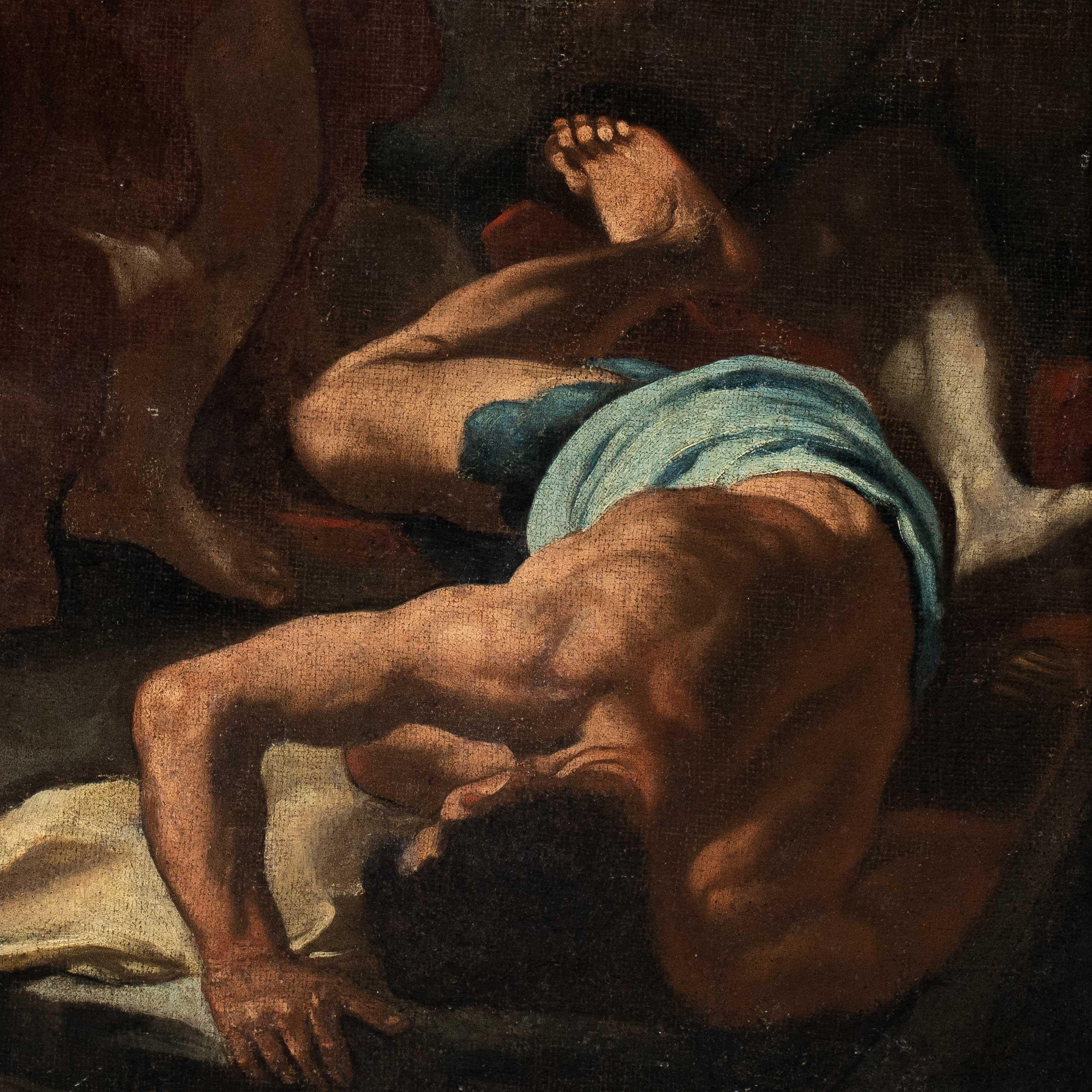 Rococò Neapolitan painter - 18th century figure painting - Allegory of America - Painting by Unknown