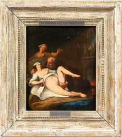 Peintre rococo (Venetian School) - Peinture de figures du XVIIIe siècle - Scène érotique
