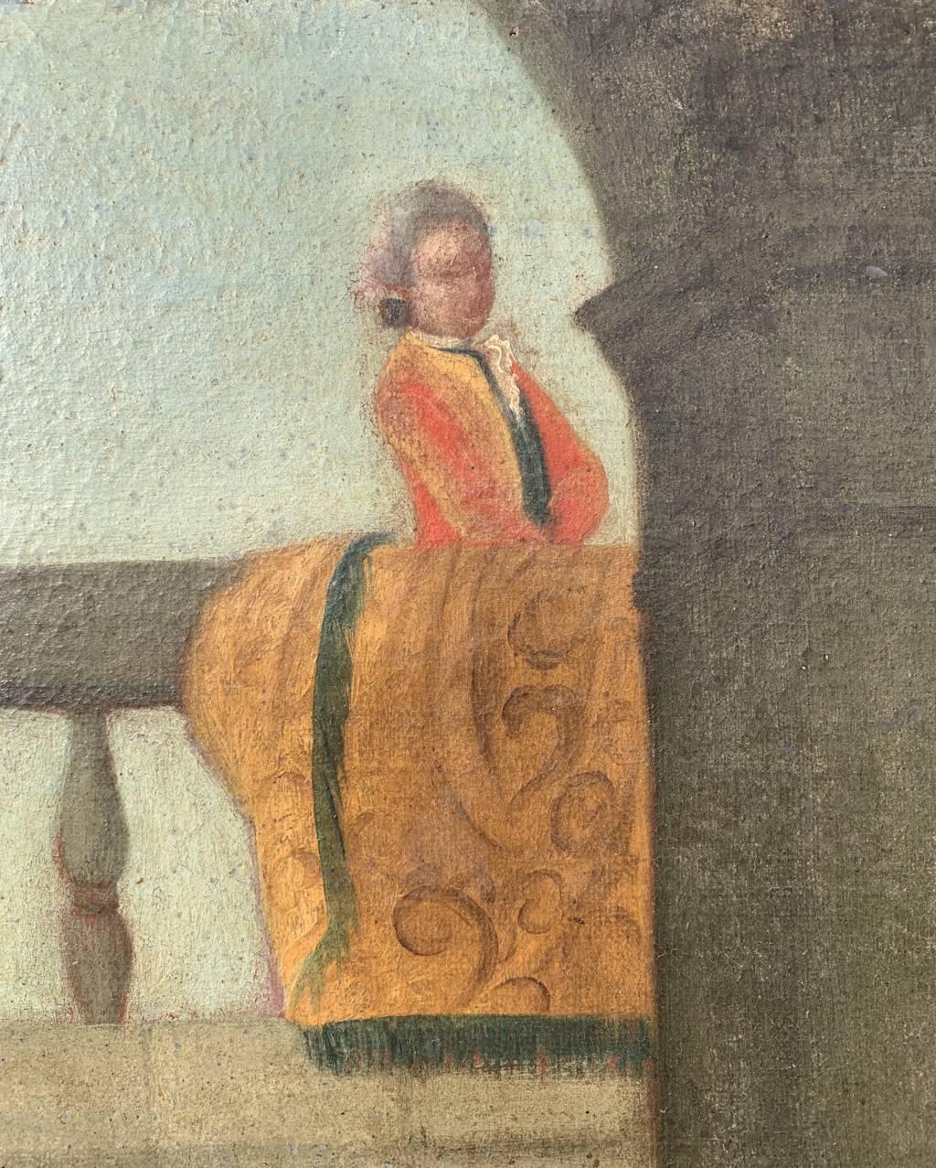 Rococò maestro veneziano - Pittura di figura del XVIII secolo - Statuette mascherate 8