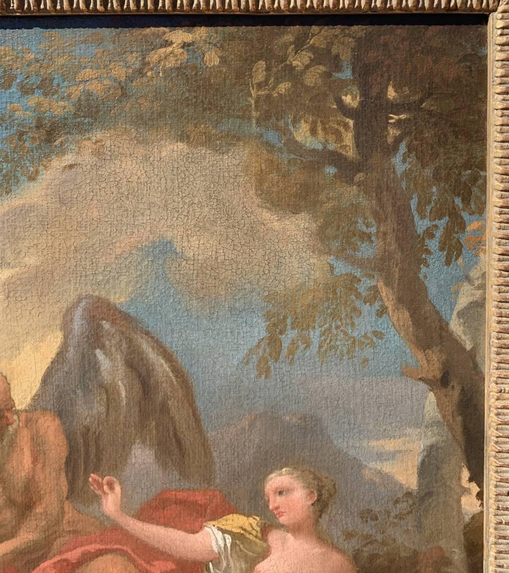 Rococò Maestro veneciano - Pintura de figuras del siglo XVIII - Venus y Cronos en venta 3