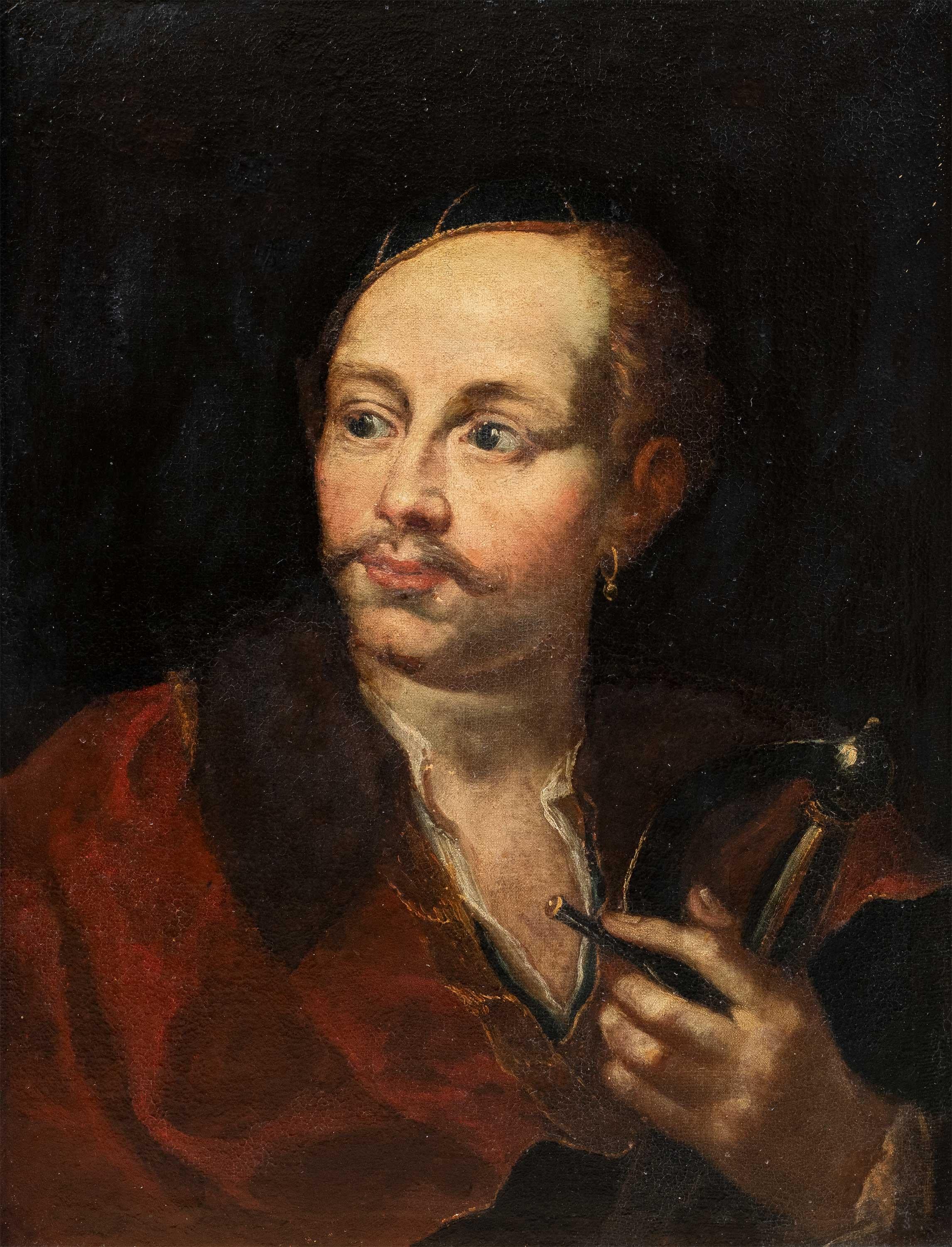 Rococò Pintor veneciano - Pintura de figuras del siglo XVIII - Retrato - Painting de Unknown