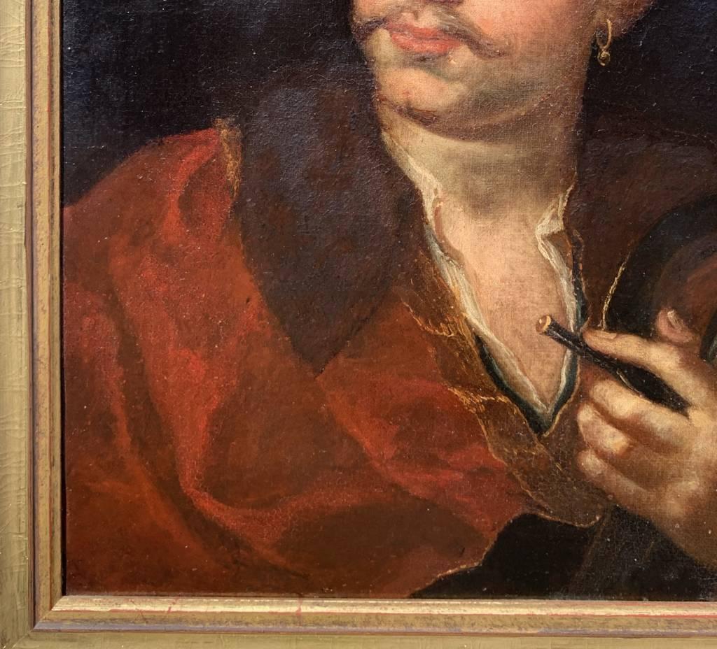 Rococò Pintor veneciano - Pintura de figuras del siglo XVIII - Retrato en venta 1