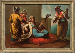 Rococò Venetian painter - 18th century figure painting - Turkish orientalist